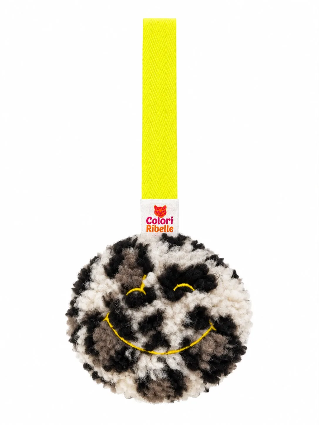 Speenknuffel smiley leopard — Speenkoorden en speenknuffels — Colori Ribelle