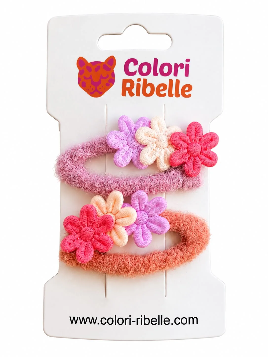 Haarspeldjes roze bloemen — Haaraccessoires — Colori Ribelle
