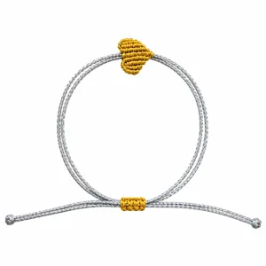 Armband heart glitter gold