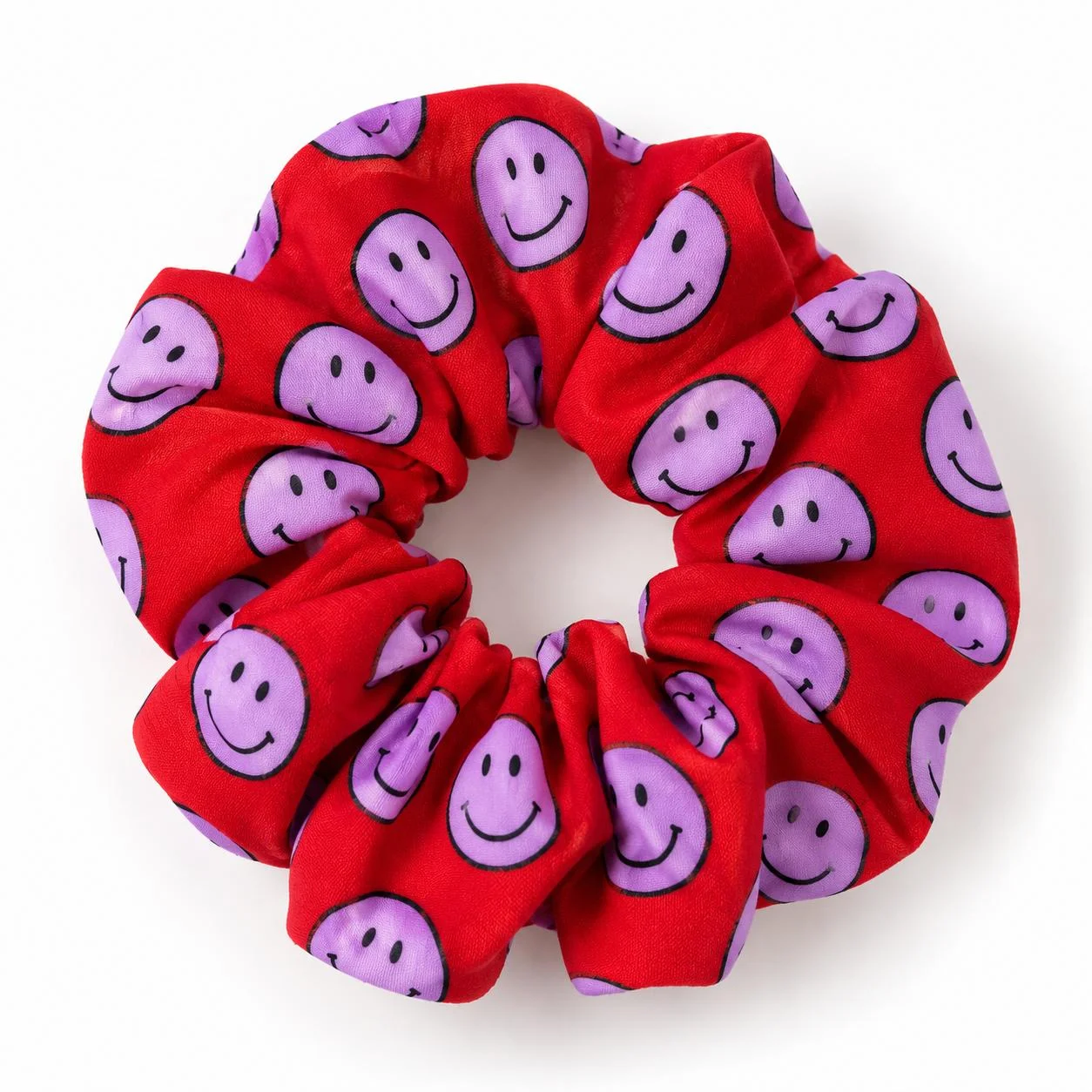 Scrunchie smiley rood (PRE-ORDER) — Scrunchies — Colori Ribelle