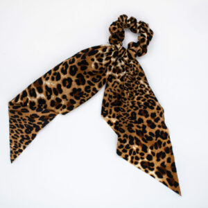 Scrunchie leopard strik