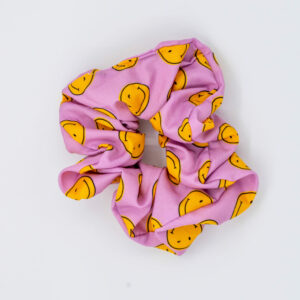 Scrunchie smiley lila