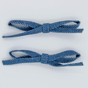 Haarclip denim strik donker