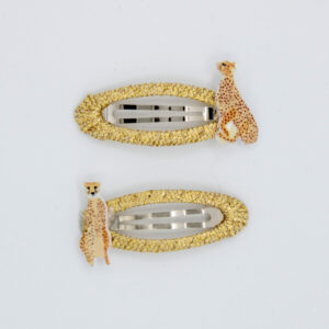 Haarspeldjes panter goud