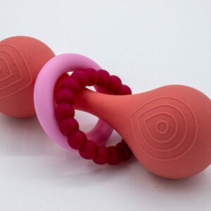 Siliconen rammelaar roze