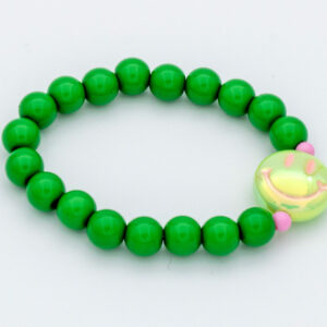Armband groene smiley