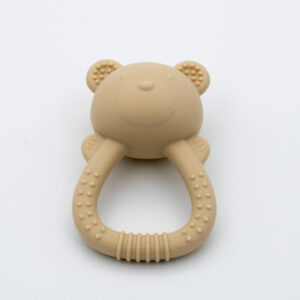 Siliconen rammelaar beer taupe