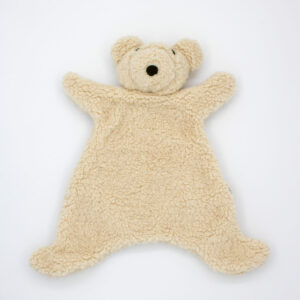 Knuffeldoek beer taupe