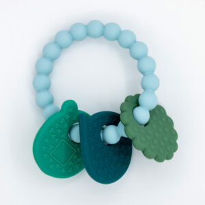 Siliconen bijtring blauw