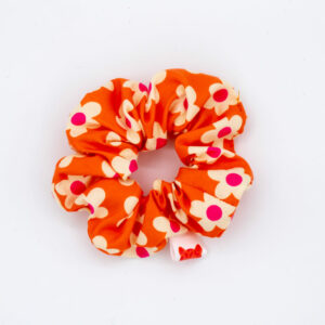 Scrunchie orange flower