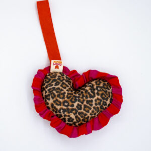 Speenknuffel heart leopard