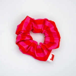 Scrunchie pink stripe
