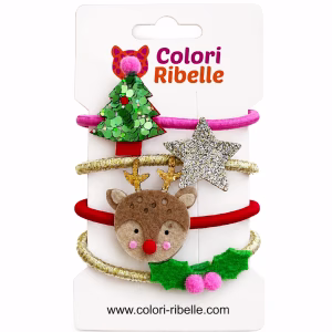 Haarelastiekjes kerst set van 4