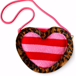 Tasje hart met Leopard ruffle