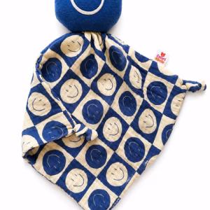 Speendoek smiley blauw